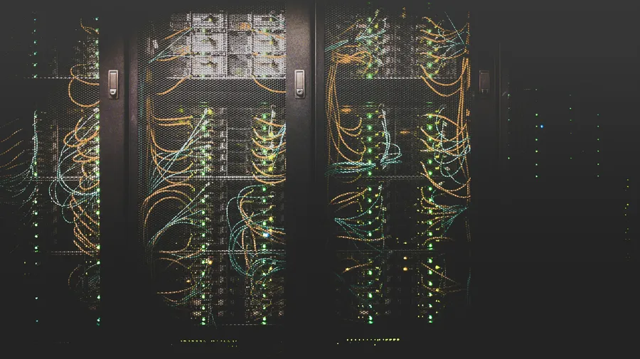 Server racks in a data center